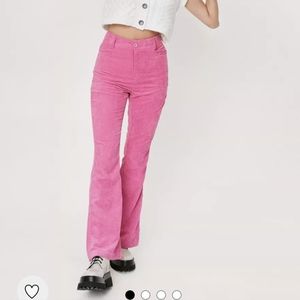Pink corduroy bell bottoms